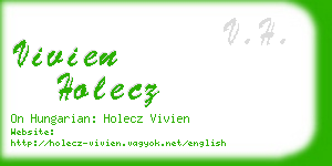 vivien holecz business card